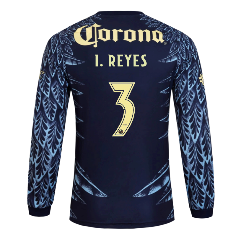 adidas I. Reyes Club América 25/26 Away Long Sleeve Jersey (Blue)