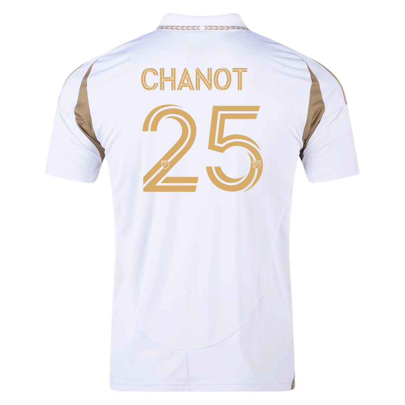 adidas Maxime Chanot LAFC Away Jersey 25/26 (White/Gold)