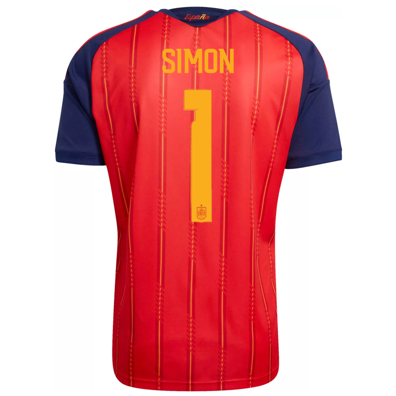 adidas Men's Simon Spain World Cup Home Jersey 2026 (Vivid Red)