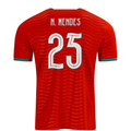 PUMA Men's Portugal N. Mendes Home World Cup 2026 Soccer Jersey (Club Red/Green Lagoon)