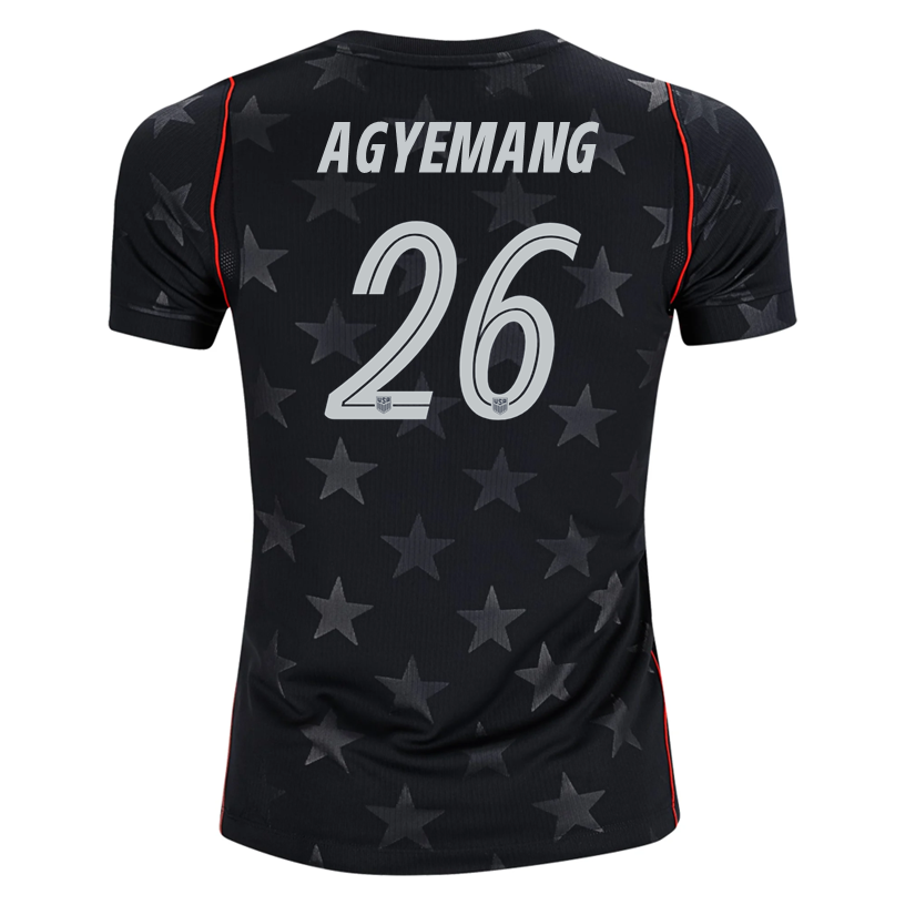Nike Youth Agyemang United States Away Stadium Jersey 2026 (Dark Obsidian/Pure Platinum)