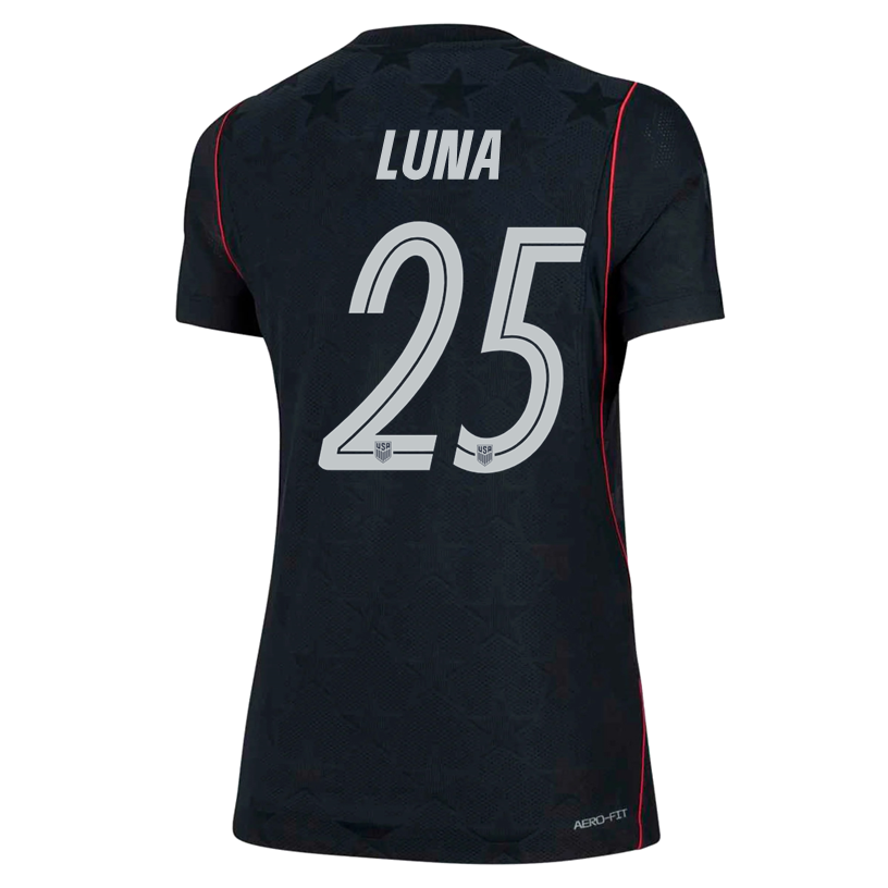Nike Women’s Luna United States Match Authentic Away Jersey 2026 (Dark Obsidian/Pure Platinum)