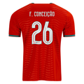 PUMA Men's Portugal F. Concelcao Home World Cup 2026 Soccer Jersey (Club Red/Green Lagoon)