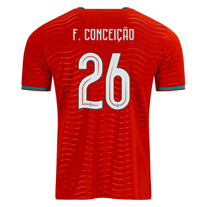 PUMA Men's Portugal F. Concelcao Home World Cup 2026 Soccer Jersey (Club Red/Green Lagoon)