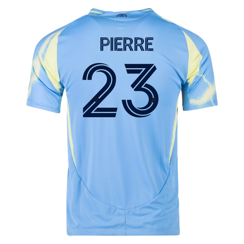 adidas Philadelphia Union Nelson Pierre Authentic Away Jersey 25/26 (Blue/Yellow)