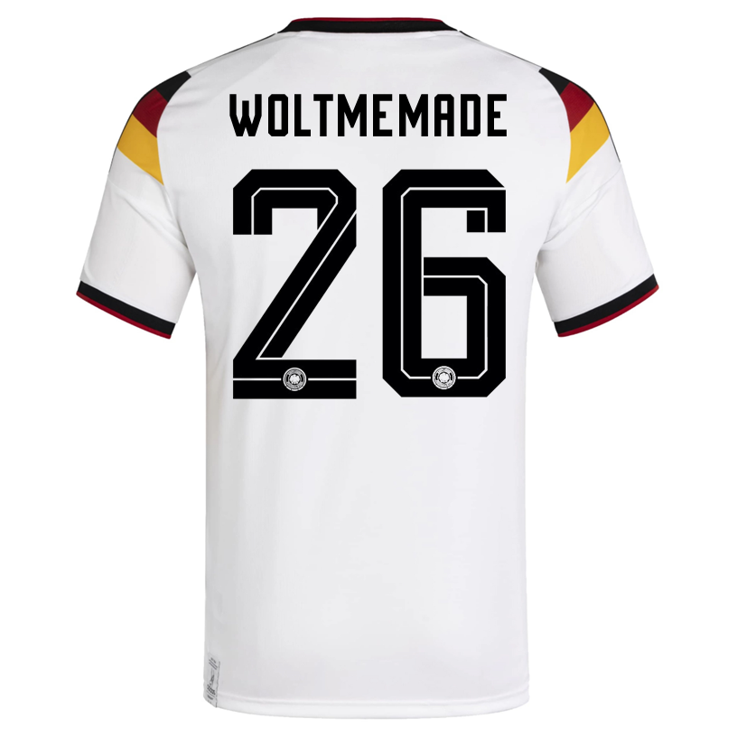 adidas Men's Woltmemade Germany Home World Cup Jersey 2026 (White/Black)