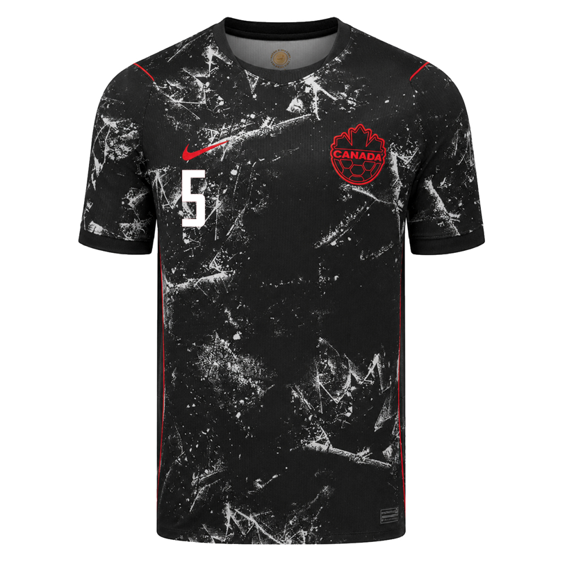 Nike Mens Canada Waterman Away Stadium Jersey 2026 (Black/Red)