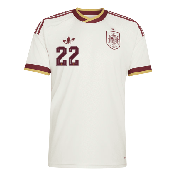 adidas Men's Spain Fermin Away Stadium Jersey 2026 (White)