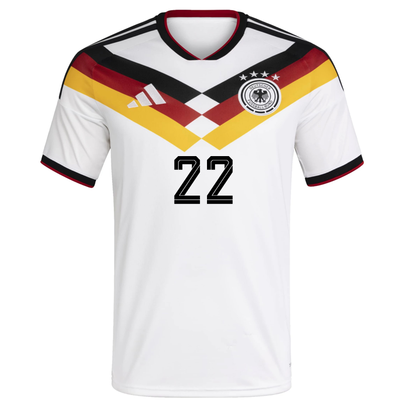 adidas Men's Ter Stegen Germany Home World Cup Jersey 2026 (White/Black)