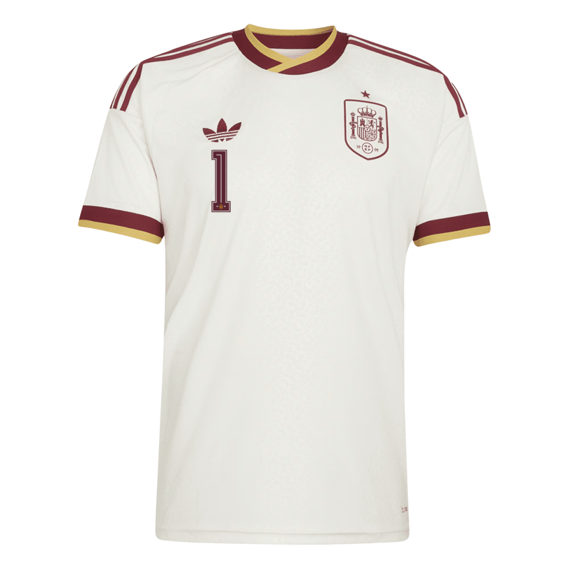adidas Men's Spain Simon Away Stadium Jersey 2026 (White)