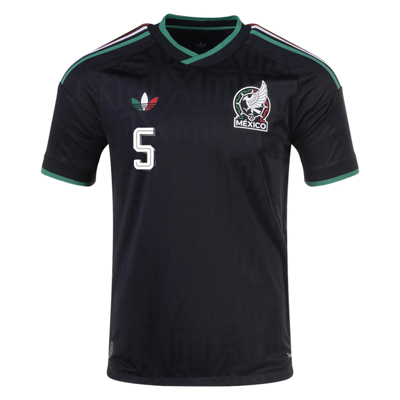adidas Men's Mexico J. Vasquez Authentic Match Third Jersey 2026 (Black)