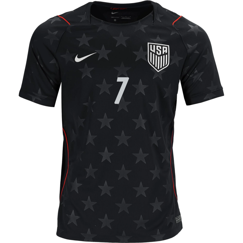 Nike Mens Reyna United States Away Stadium Jersey 2026 (Dark Obsidian/Pure Platinum)
