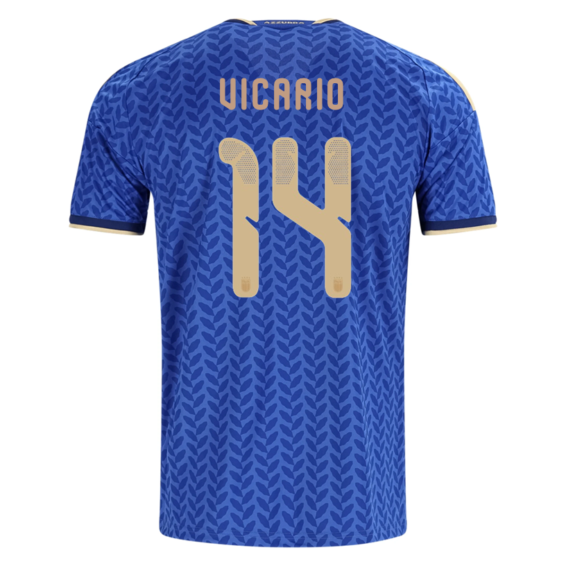adidas Men's Vicario Italy Home Replica Jersey 2026 (Bold Blue)