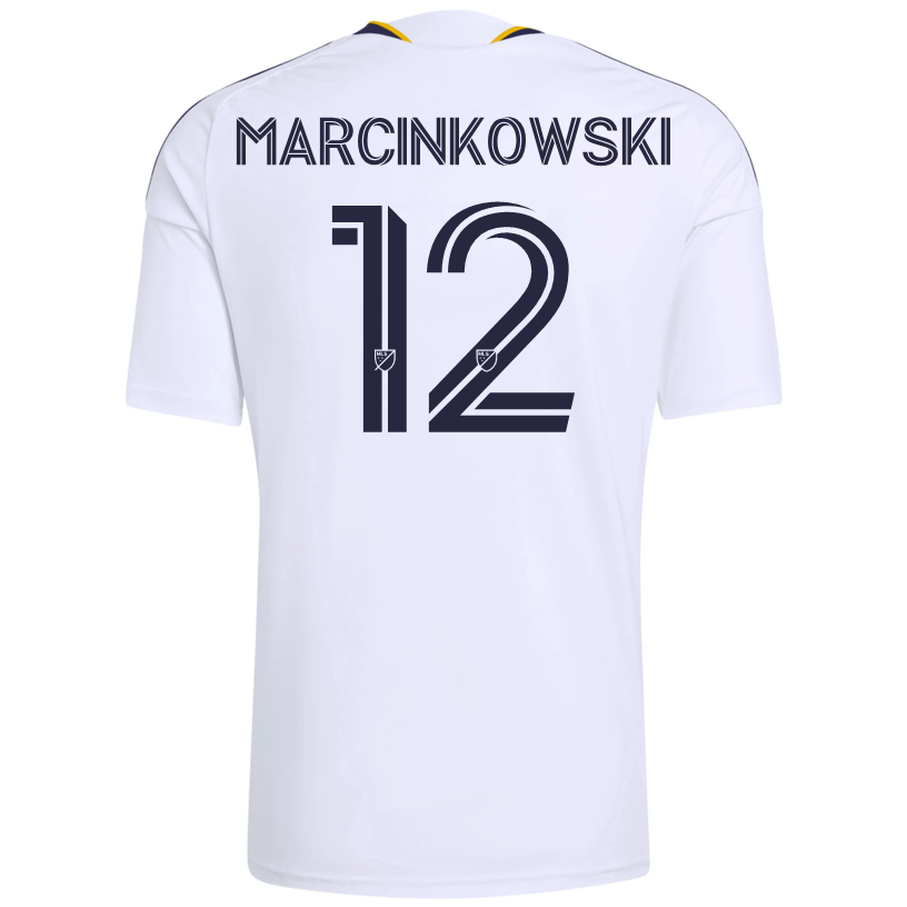 adidas Men's Marcinkowski LA Galaxy Home Replica Jersey 26/27 (White)