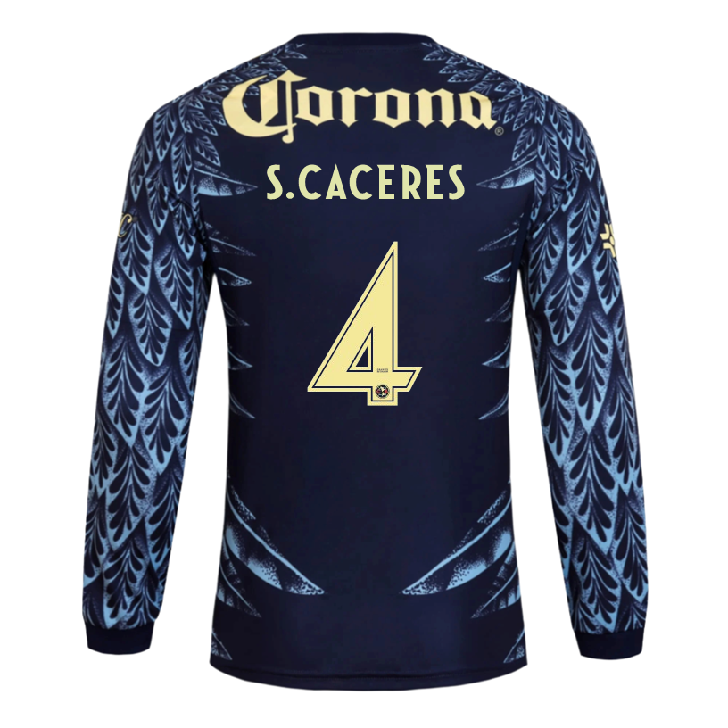 adidas S. Caceres Club América 25/26 Away Long Sleeve Jersey (Blue)