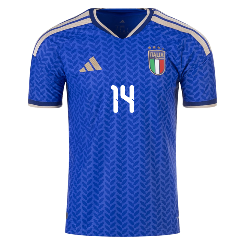 adidas Men's Vicario Italy 2026 Authentic Home Jersey (Bold Blue)