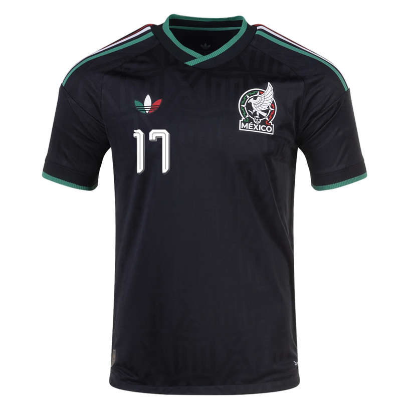 adidas Men's Mexico O. Pineda Authentic Match Third Jersey 2026 (Black) | SoccerWearhouse