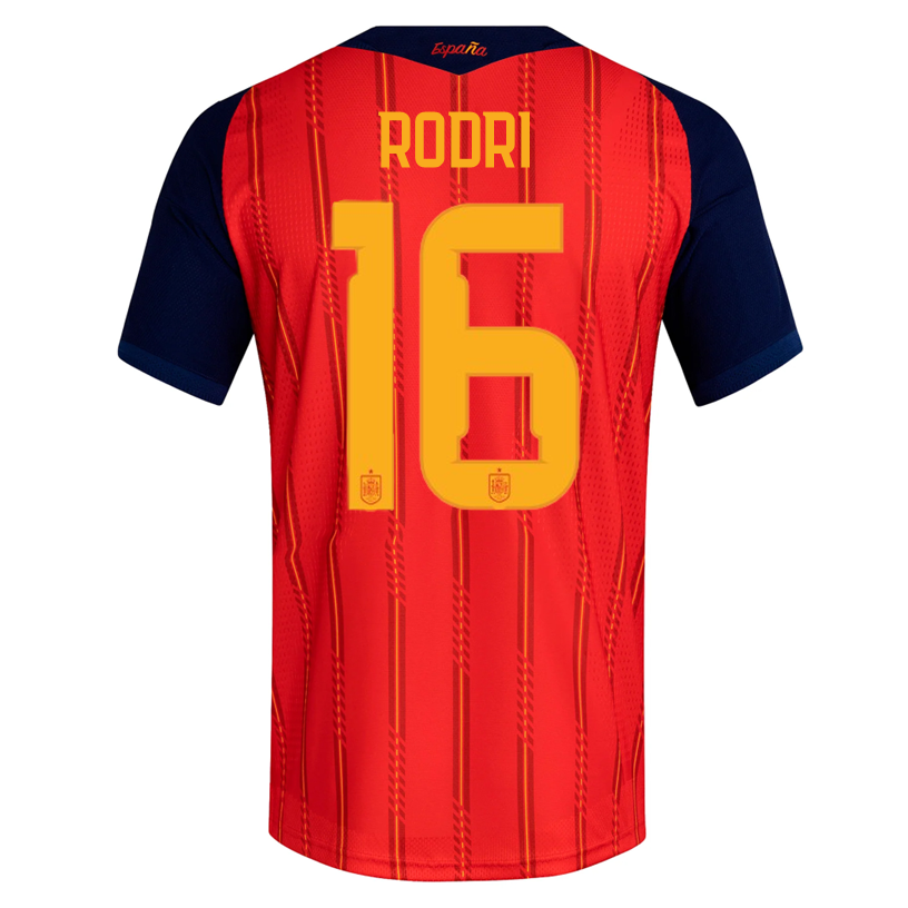 adidas Men's Rodri Spain Authentic World Cup Home Jersey 2026 (Vivid Red)