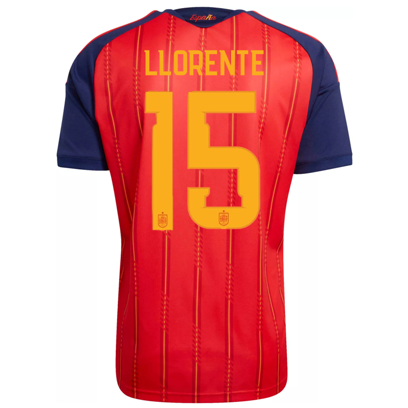adidas Men's LLorente Spain World Cup Home Jersey 2026 (Vivid Red)