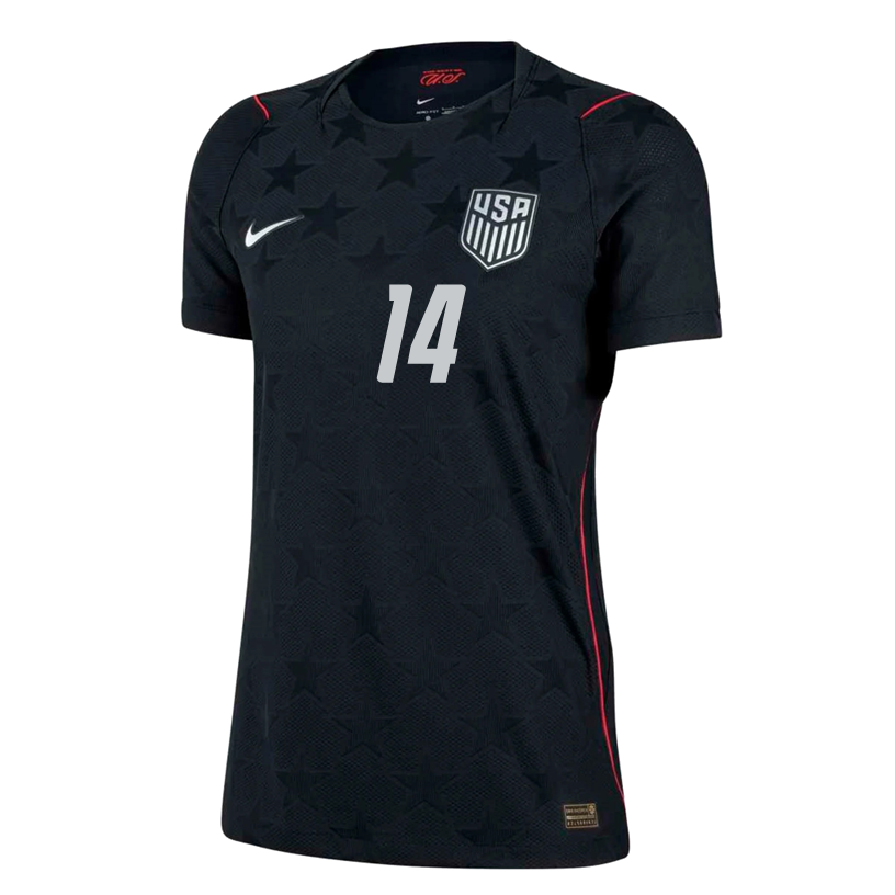 Nike Women’s Weah United States Match Authentic Away Jersey 2026 (Dark Obsidian/Pure Platinum)