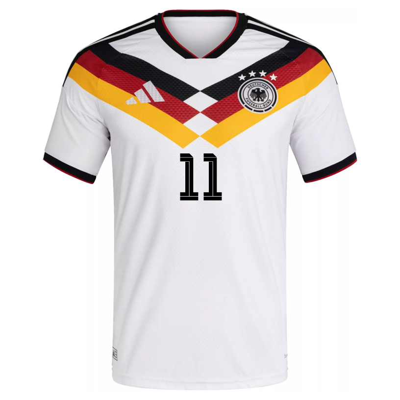 adidas Men's Sane Germany Authentic Home World Cup Jersey 2026 (White/Black)