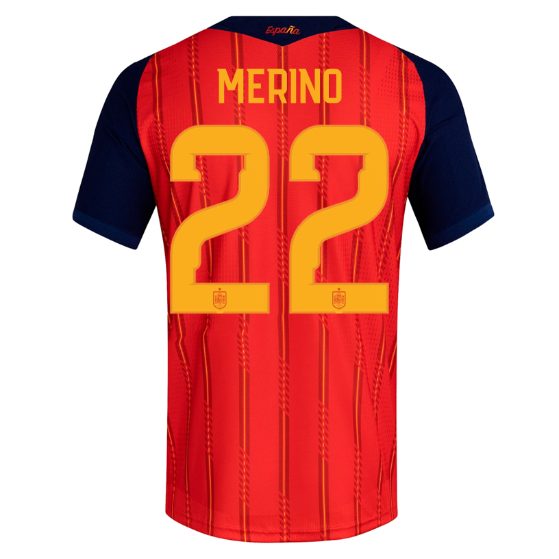 adidas Men's Merino Spain Authentic World Cup Home Jersey 2026 (Vivid Red)