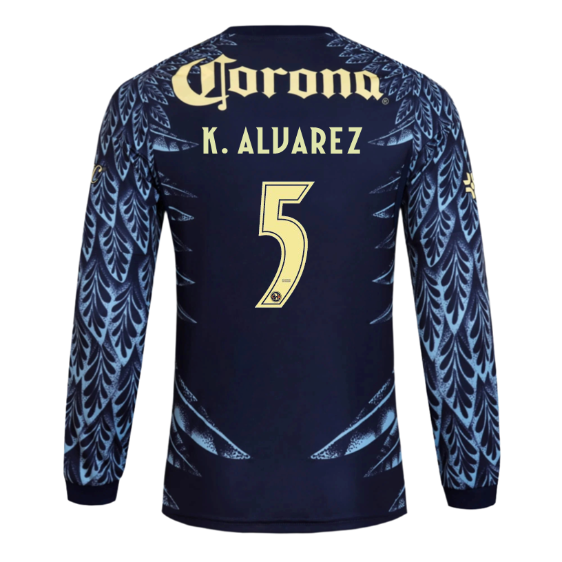 adidas K. Alvarez Club América 25/26 Away Long Sleeve Jersey (Blue)