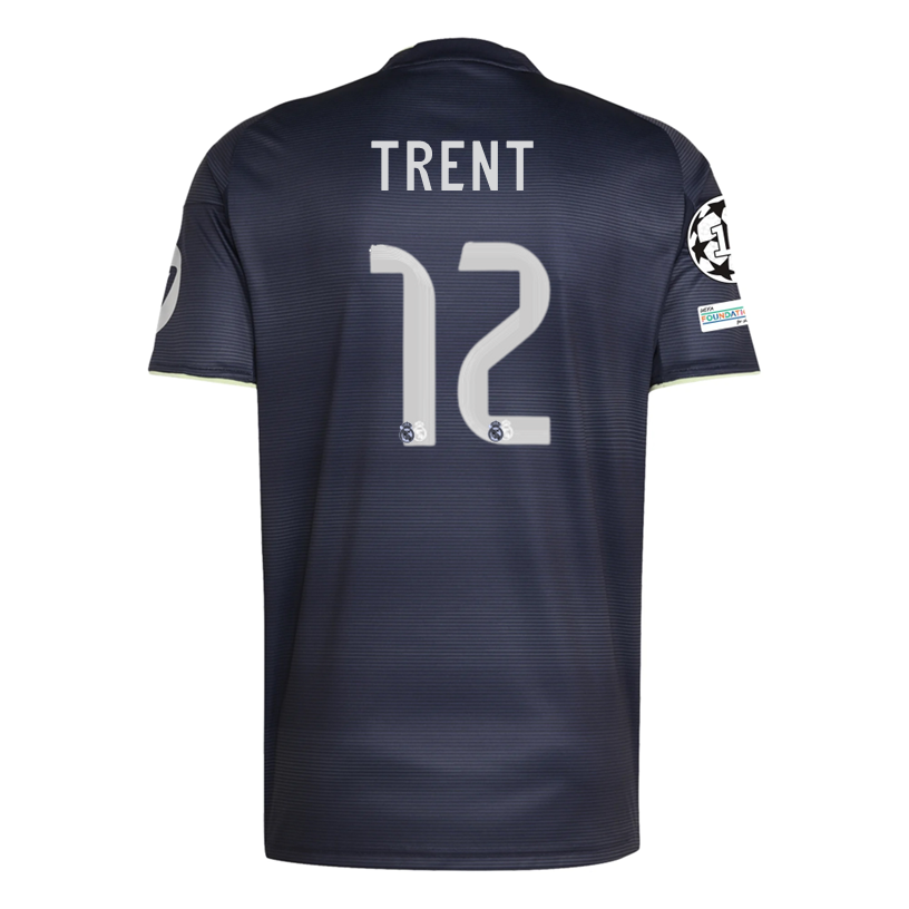 adidas Trent Real Madrid 25/26 Away Jersey w/ Champions League Patches (Legend Ink)