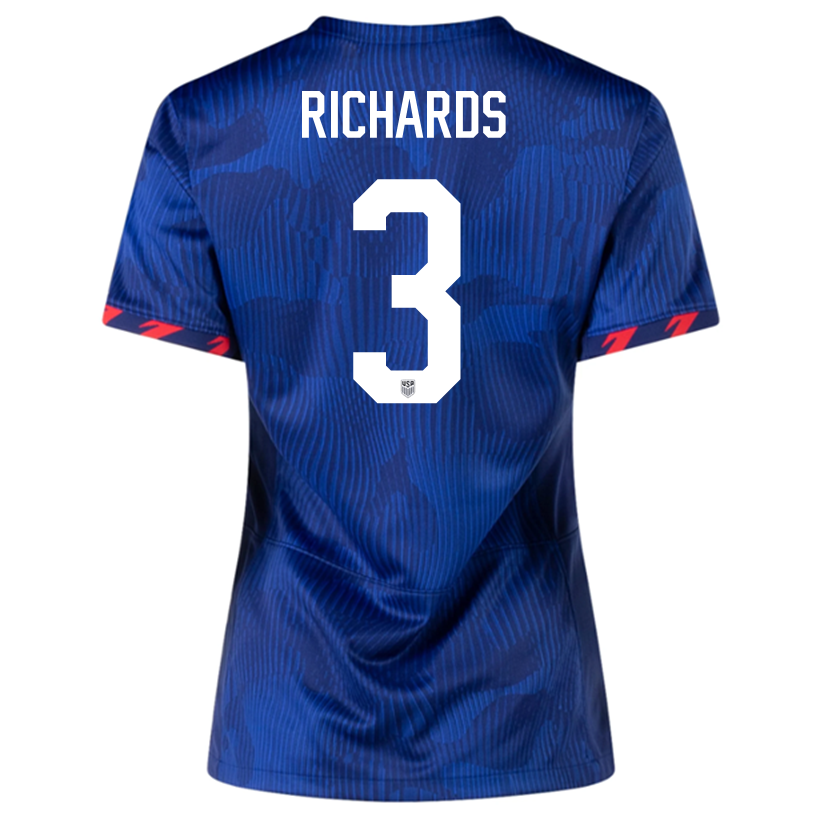 Nike Womens United States Chris Richards Away Jersey 23/24 (Hyper Royal/Loyal Blue)