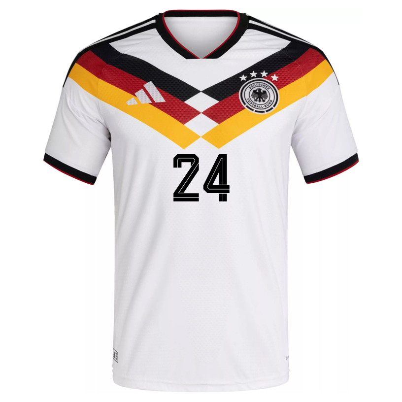 adidas Men's Burkardt Germany Authentic Home World Cup Jersey 2026 (White/Black)