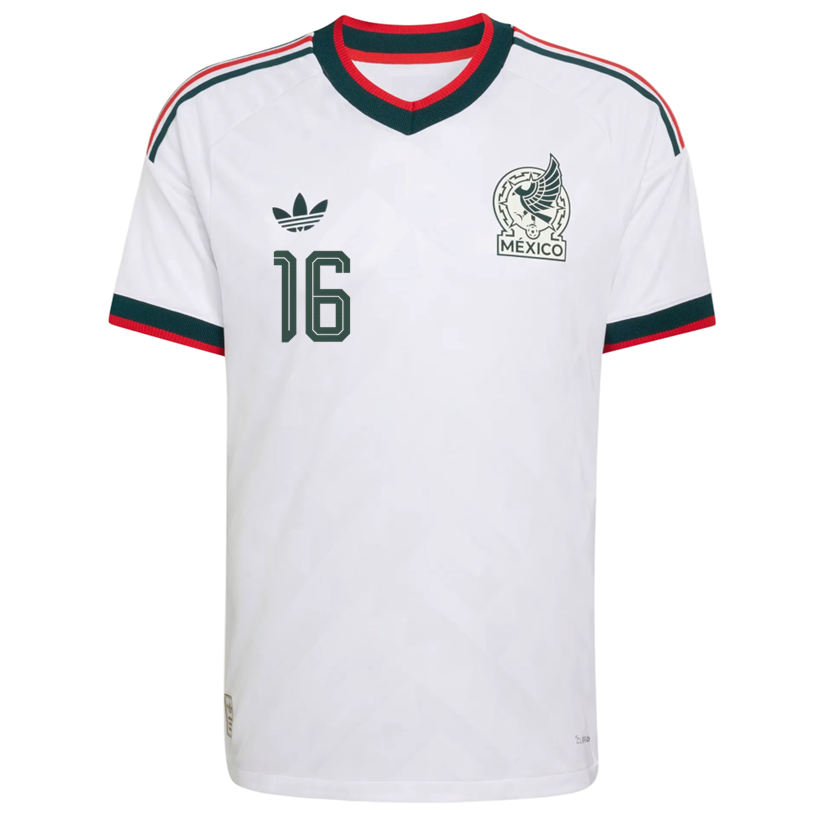 adidas Men's Mexico M. Chavez Authentic Match Away Jersey 2026 (White)