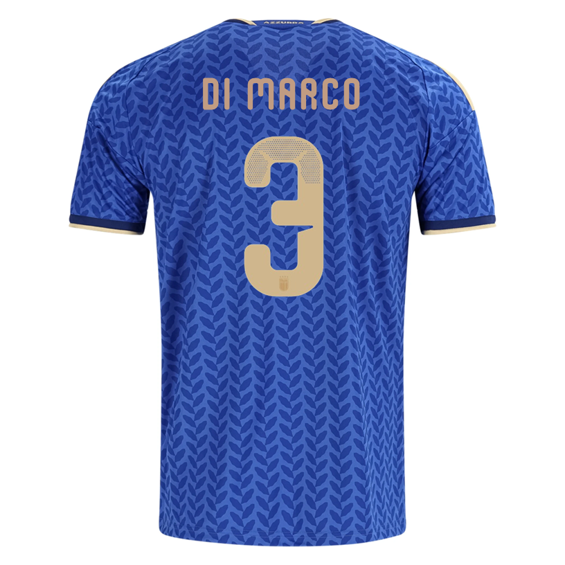 adidas Men's Di Marco Italy Home Replica Jersey 2026 (Bold Blue)