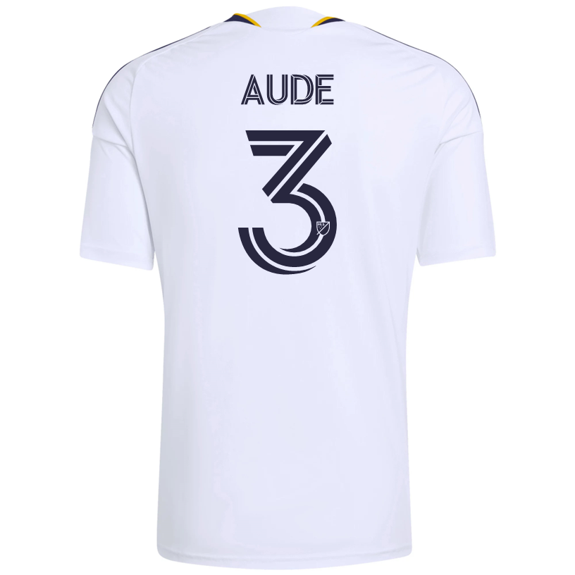 adidas Men's Aude LA Galaxy Home Replica Jersey 26/27 (White)
