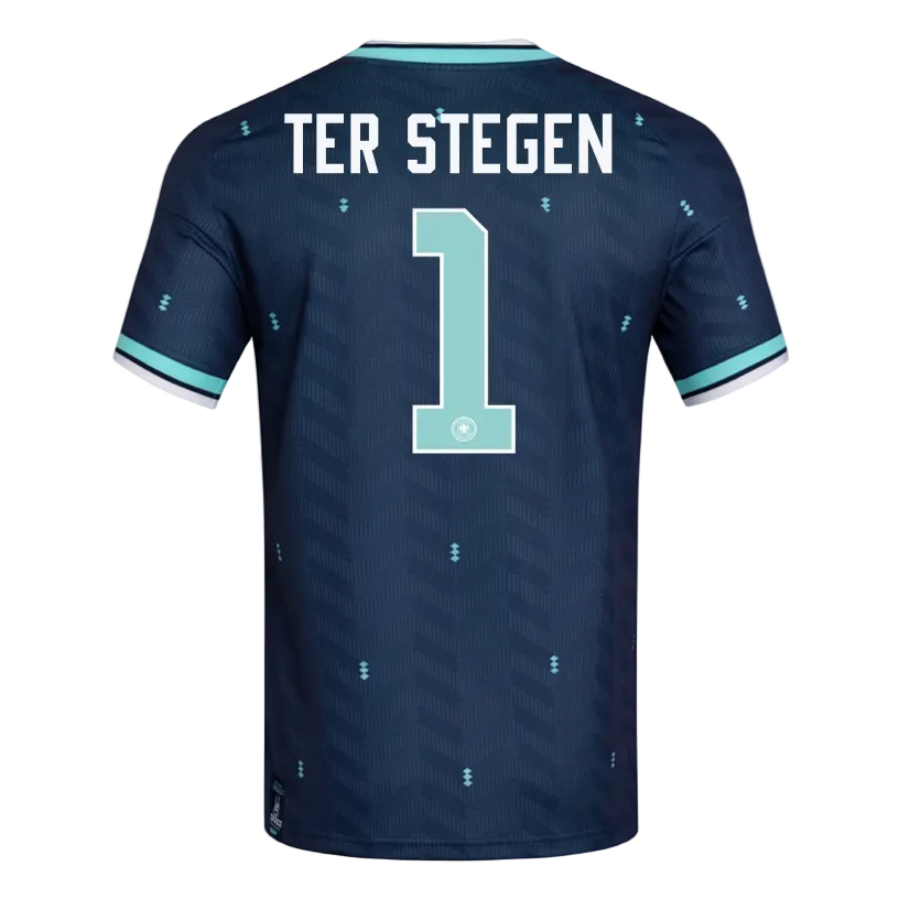 adidas Men's Germany Ter Stegen Away 2026 Stadium Jersey 2026 (Navy)