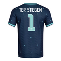 adidas Men's Germany Ter Stegen Away 2026 Stadium Jersey 2026 (Navy)