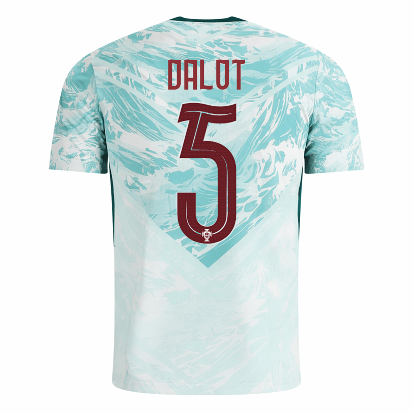 PUMA Men's Dalot Portugal 2026 Authentic Match Away Jersey (White/Green Lagoon)