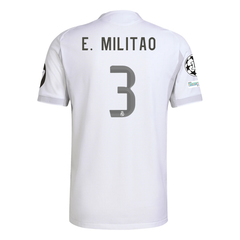 adidas Éder Gabriel Militão Real Madrid 25/26 Home Jersey w