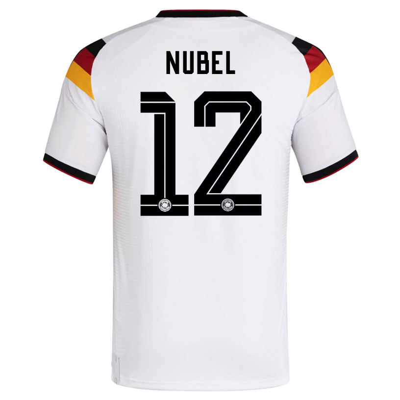 adidas Men's Nubel Germany Authentic Home World Cup Jersey 2026 (White/Black)