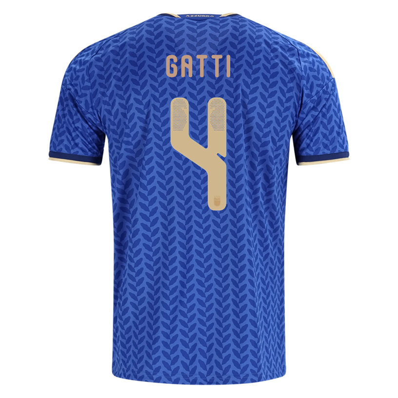 adidas Men's Gatti Italy Home Replica Jersey 2026 (Bold Blue)