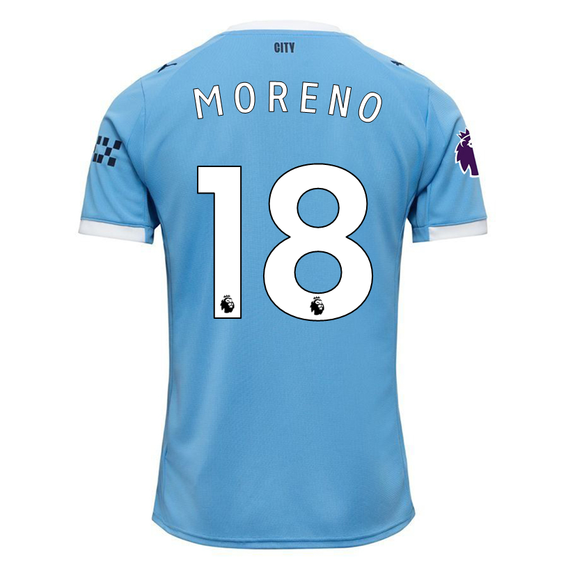 Puma Stefan Ortega Moreno Manchester City Home Jersey 25/26 w/ EPL + Sponsor Patch (Team Light Blue/Puma White)