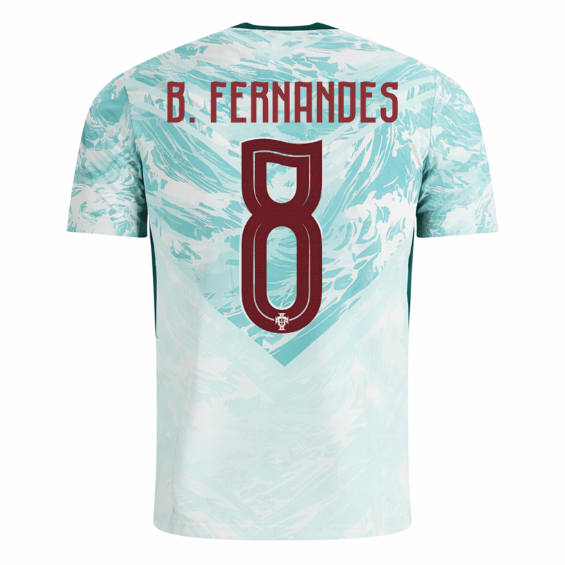 PUMA Men's B. Fernandes Portugal 2026 Authentic Match Away Jersey (White/Green Lagoon)