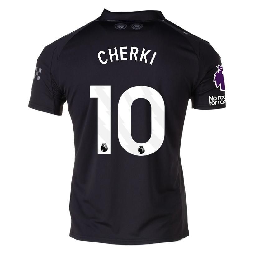 Puma Cherki Men&#39;s Manchester City Away Jersey 25/26 w/ NRFR + EPL Patches (Puma Black)