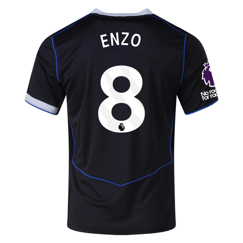 Nike Enzo Chelsea T90 Third Jersey w/ EPL + NRFR + CWCC Nike Enzo Chelsea T90 Third Jersey w/ EPL + NRFR + CWCC