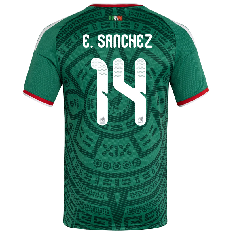 adidas Men's E. Sanchez Mexico Home 2026 World Cup Jersey (Bold Green)