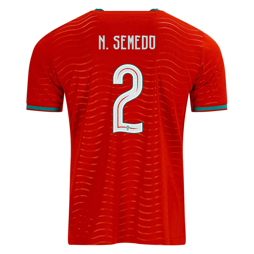 PUMA Men's Portugal N. Semedo Home World Cup 2026 Soccer Jersey (Club Red/Green Lagoon)