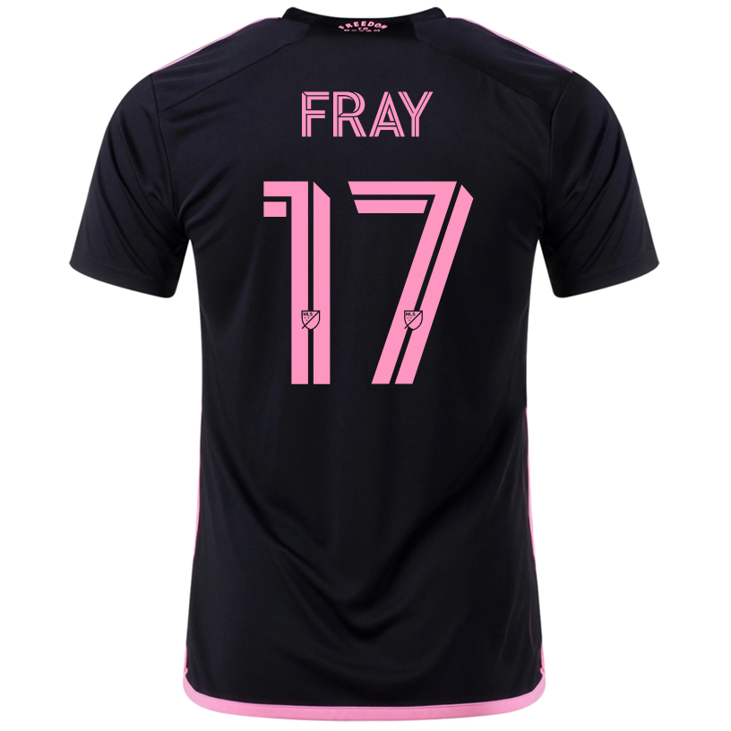 adidas Ian Fray Inter Miami Away Jersey 23/24 (Black/True Pink)