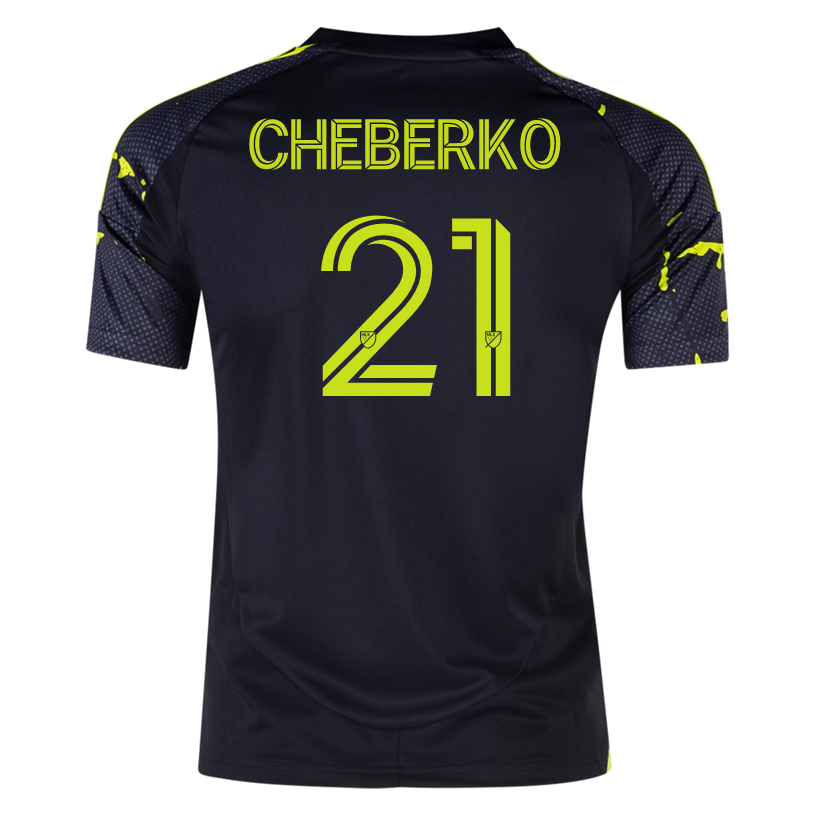 adidas Columbus Crew Yevhen Cheberko Away Jersey 25/26 (Black/Yellow)