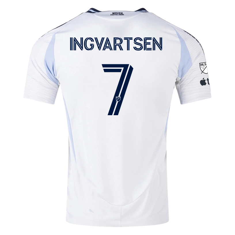 adidas San Diego FC Authentic Marcus Ingvartsen Away Jersey 25/26 w/ MLS & Apple Patch (White)