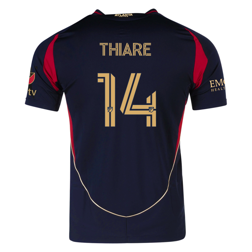 adidas Jamal Thiaré Atlanta United Authentic Home Jersey w/ MLS Patches 25/26 (Red/Black)