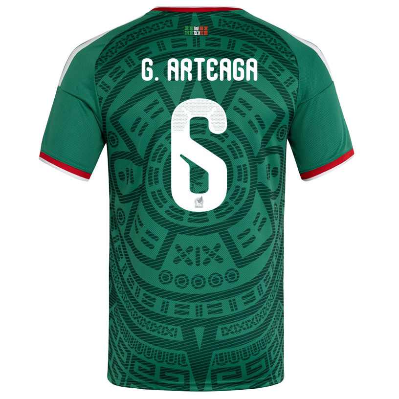 adidas Men's G. Arteaga Mexico Home 2026 World Cup Jersey (Bold Green)